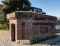 Cannon from the Crimean War as the One o`Clock Gun at Morpeth Dock Birkenhead Wirral April 2019