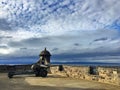 One o'clock Gun, Edinburgh Castle Royalty Free Stock Photo