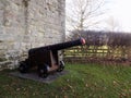 Cannon at Etal Castle, Northumberland. UK