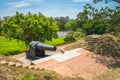 Cannon at Eternal Golden Castle, Tainan, Taiwan Royalty Free Stock Photo