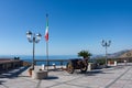 Cannon of the First World War on the square of Forza D`AgrÃÂ² Royalty Free Stock Photo