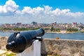 Cannon at Fort of Saint Charles in Havana Royalty Free Stock Photo