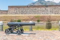 Cannon in front of the Castle of Good Hope in Cape Town,