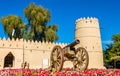 Cannon in front of the Eastern Fort of Al Ain Royalty Free Stock Photo