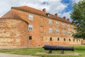 Cannon in front of the historic castle of Sonderborg