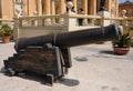 Cannon in front of St Marys church in Mosta