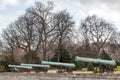 Cannon guns in the park from Paris