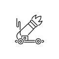 Cannon icon. Element of historical games icon