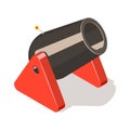 Cannon isolated on white background. Royalty Free Stock Photo