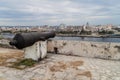 Cannon at La Cabana fortress in Havana, Cub