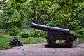 Cannon layout on Malakhov Kurgan memorial Royalty Free Stock Photo