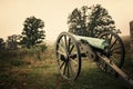 Cannon in the Manassas National Battlefield Park in Virginia, United States. Royalty Free Stock Photo