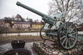 Cannon 105 mm wz. 29 Schneider memorial Royalty Free Stock Photo