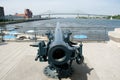 Cannon near Clock Tower - Montreal - Canada Royalty Free Stock Photo