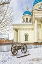 The cannon near the Trinity cathedral.