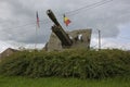 Cannon next to the monument in memory of the 82nd Airborne Division in Werbomont