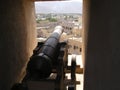 Cannon of Nizwa Fort Royalty Free Stock Photo