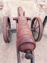 Cannon old-cannon canon-gun cannon-old canhao toap cannone antique-cannon kanone artillery in a fort photo Royalty Free Stock Photo