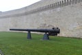 Cannon old port Ancona Royalty Free Stock Photo