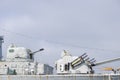 Cannon on an old warship Royalty Free Stock Photo