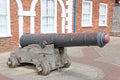 Cannon outside the Customs House, Exeter,Devon Royalty Free Stock Photo
