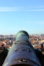 Cannon at the Saint George Castle, Lisbon, Portugal Royalty Free Stock Photo