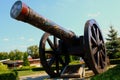 The cannon of the seventeenth century. Royalty Free Stock Photo