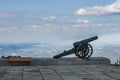 Cannon at Shipka peak, Balkan Mountains, Bulgaria Royalty Free Stock Photo