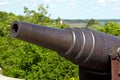 Cannon in Suomenlinna fortress Royalty Free Stock Photo