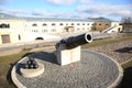 Cannon of 19th century in Daugavpils fortress Royalty Free Stock Photo