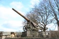 Cannon of 19th century in Daugavpils fortress Royalty Free Stock Photo