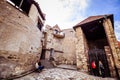 The Cannon Tower Daliborka in the area of Prague Castle in summer