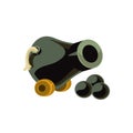 Cannon Toy Icon Royalty Free Stock Photo