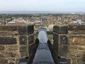 Cannon Edinburgh castle Royalty Free Stock Photo