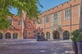 Cannon yard at Eton School Royalty Free Stock Photo