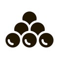 Cannonballs Icon Vector Glyph Illustration