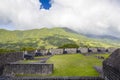 Cannons at Brimstone Hill Fortress on Saint Kitts Royalty Free Stock Photo