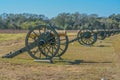 Cannons at the Civil War Battle of Raymond, in Raymond Military Park, Hinds County, Mississippi Royalty Free Stock Photo