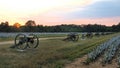 Cannons in civil war park Royalty Free Stock Photo