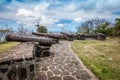 Cannons at Fort Hamilton, Bequia Island.