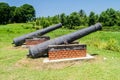 Cannons at Fort Nieuw Amsterdam Royalty Free Stock Photo