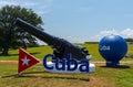 Cannons at Fort of Saint Charles in Havana Royalty Free Stock Photo