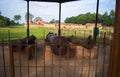 Cannons guarding the palace--Kareng Ghar or Talatal Ghar Rangpur, Sivasagar, Assam.