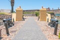 Cannons and lions guarding the Castle of Good Hope