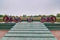 Cannons in the park of Petergof