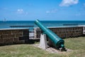 Cannons at Pointe du Diable, View Grand Port, Mauritius