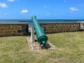 Cannons at Pointe du Diable, View Grand Port, Mauritius