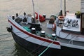 Cannons on the prow of a boat