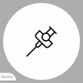 Cannula vector icon sign symbol