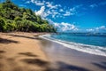 Unspoiled beach on Cano Island, Corcovado National Park, Costa Rica, Central America